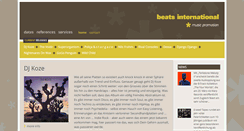 Desktop Screenshot of beatsinternational.com