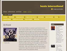Tablet Screenshot of beatsinternational.com